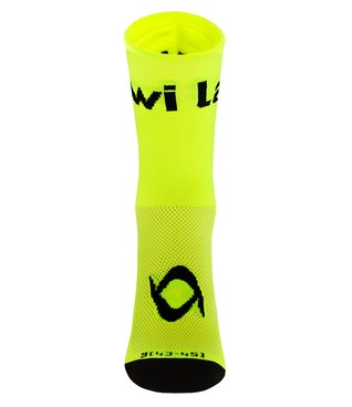 Socken ZORBIG lang Fluo Gelb/Schwarz
