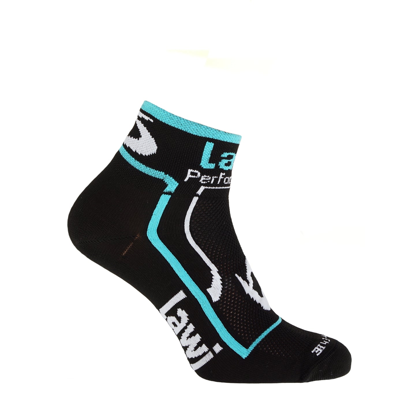 Socken PERFORMANCE Kurz SCHWARZ/TÜRKIS