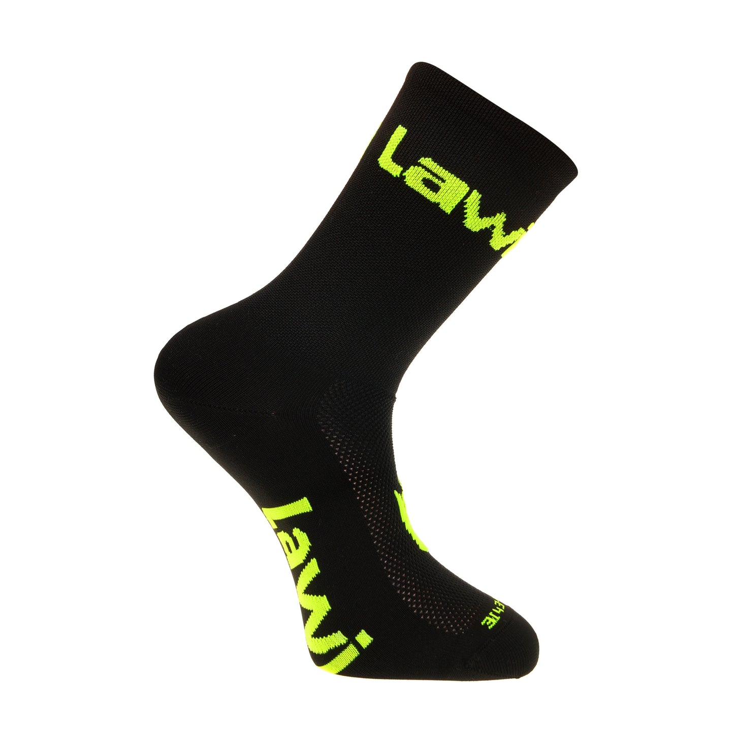 Socken ZORBIG lang Schwarz/Fluor-Gelb