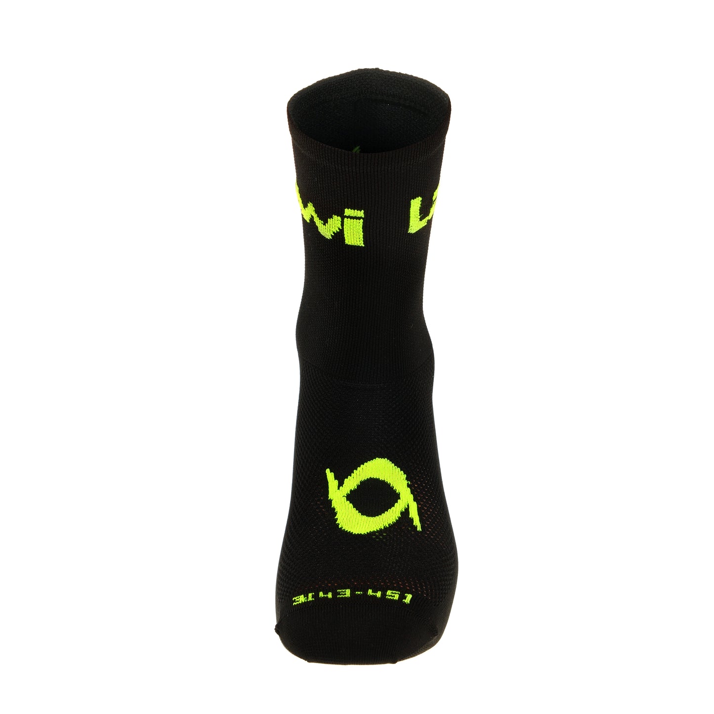 Socken ZORBIG lang Schwarz/Fluor-Gelb